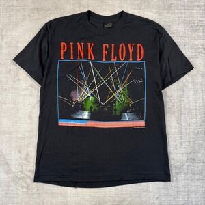 Pink Floyd Shirt Mens Large Black Vintage 1987 A Momentary Lapse of Reason Tour